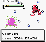 Giga Drain animation
