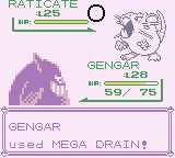 Mega Drain animation